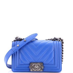 Chanel Boy Flap Bag Chevron Calfskin #220635C43B